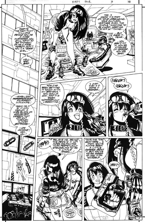 Blog Archive Adam Warren Week A Dirty Pair of Lovely Angels