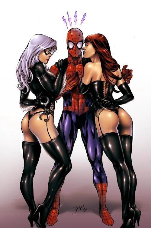 spider man black cat